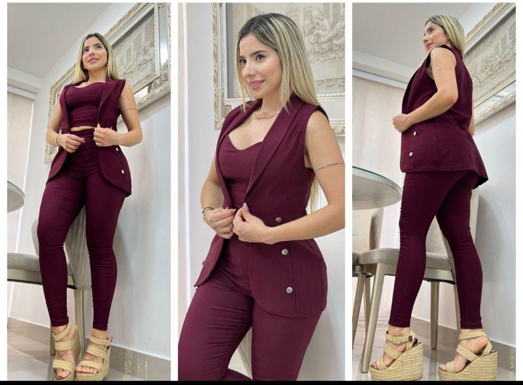 Conjunto Paris Chic 2025: Pantalón, Blusa y Chaleco – Estilo y Elegancia Atemporales 💎✨ - LA MISS ELEGANCE - Moda - chic, Con Chaleco, conjunto, Conjunto Dama, Conjunto Pantalón, Guapa, miss elegance 2025, new, novidad, Pantalon y chaleco