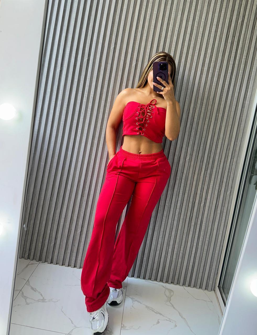 Conjunto Blusa Corset: Tu Aliado para un Look Sofisticado y Audaz 💎✨ - LA MISS ELEGANCE - Moda - Casual, conjunto, Conjunto Blusa Corsett, Conjunto Dama, Conjunto de pantalon y cropped, Conjunto Pantalón, Cropped, Guapa