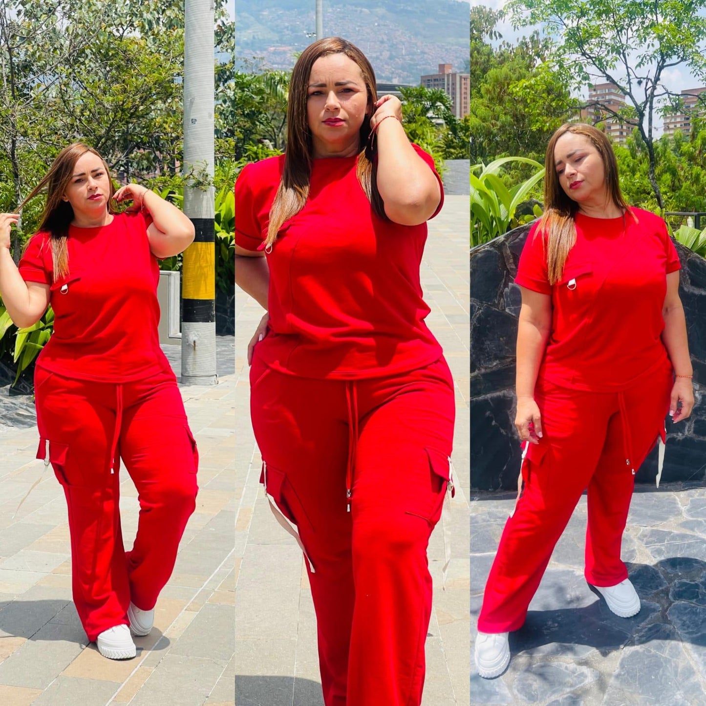 Conjunto Cargo Pantalona y Cropped Largo Miss Delux: Elegancia y Confort para Todas las Ocasiones 💖 - LA MISS ELEGANCE - Moda - conjunto