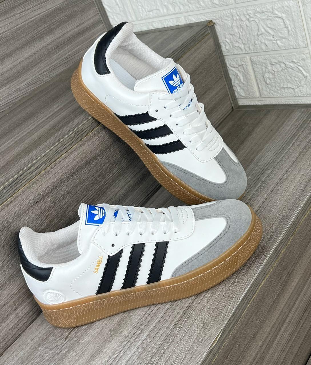 Tênis Adidas Sambae Dama Love – Elegância, Conforto e Altura Premium 🔥 - LA MISS ELEGANCE - Calzado - calzado, Tenis casuales femeninos, Tenis de moda, Tenis plataforma