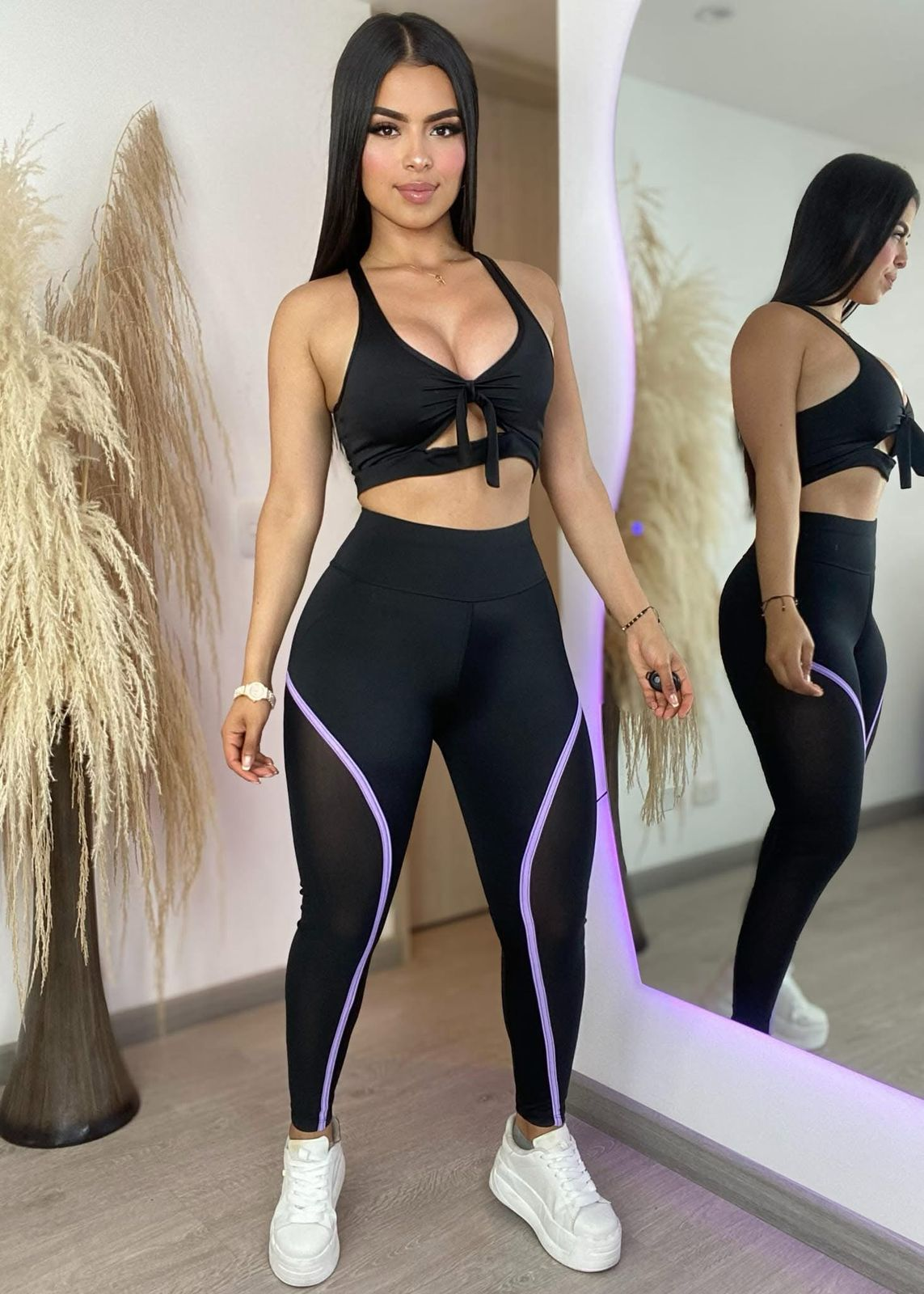 CONJUNTO LEGGIS RAYAS KS002