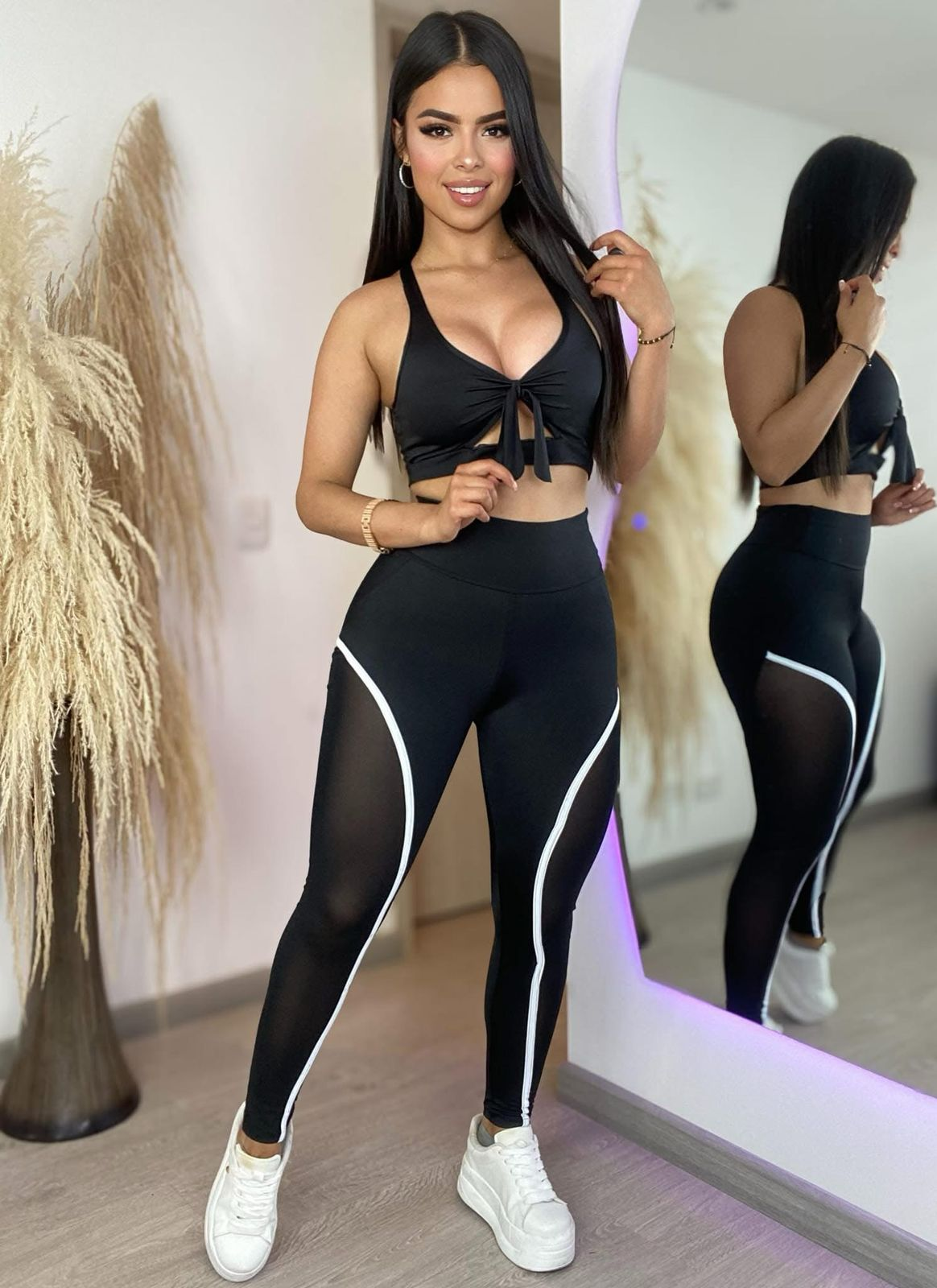 CONJUNTO LEGGIS RAYAS KS002