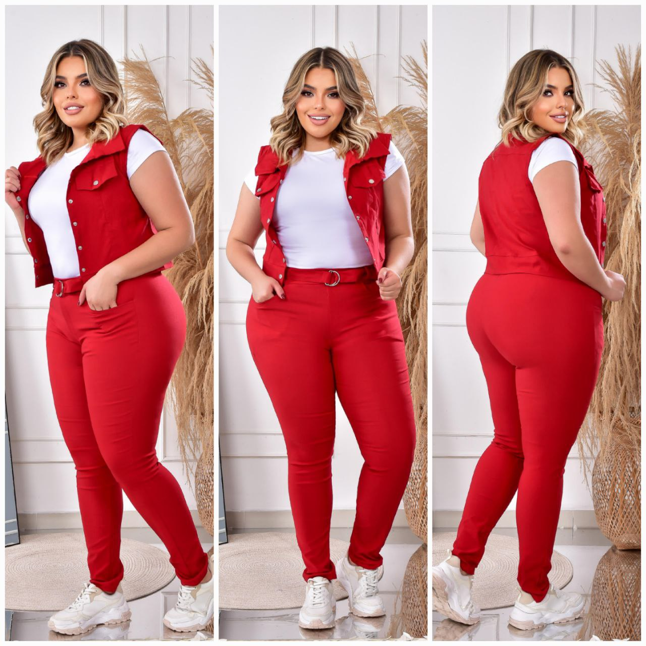 Conjunto 3 prendas chaleco 1856XL