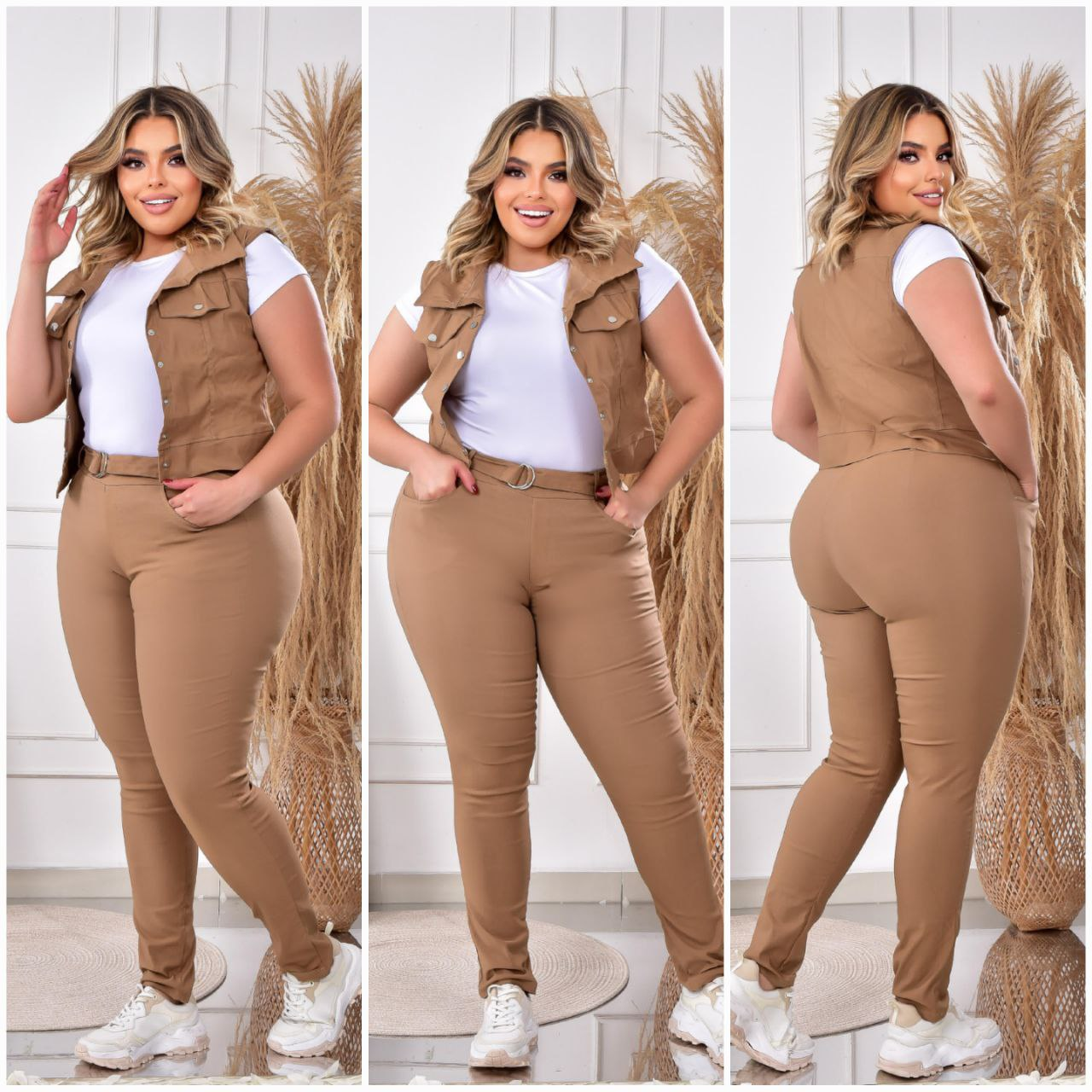 Conjunto 3 prendas chaleco 1856XL