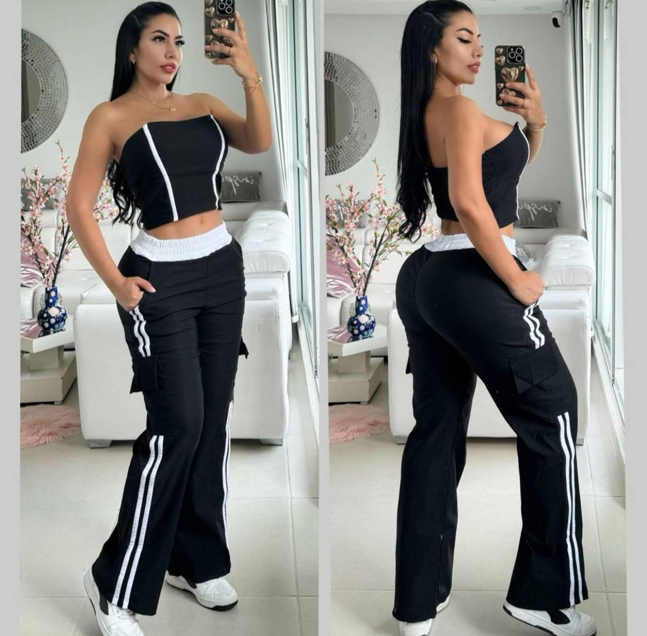 Conjunto blusas, pantalón Stefanía