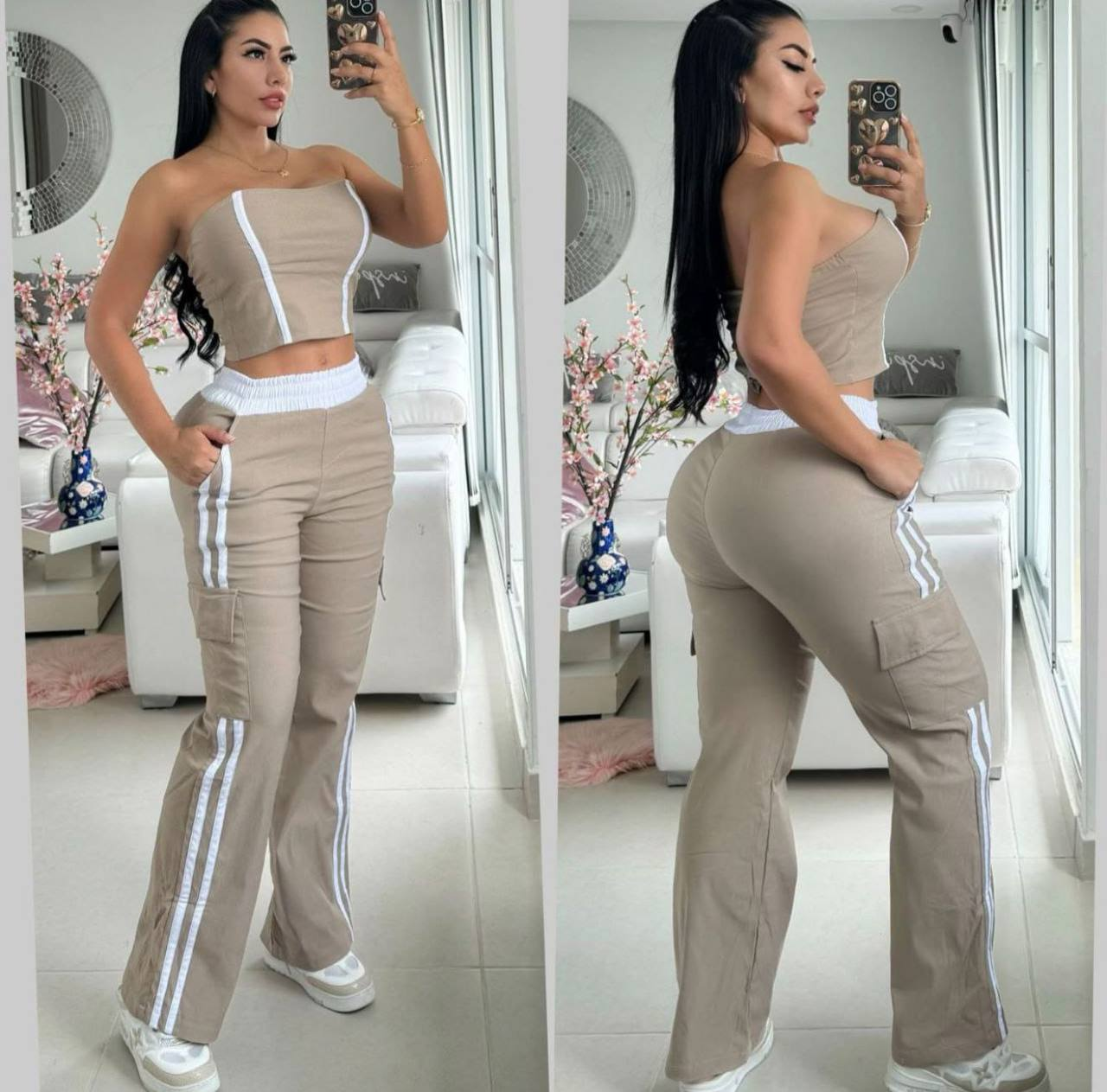 Conjunto blusas, pantalón Stefanía