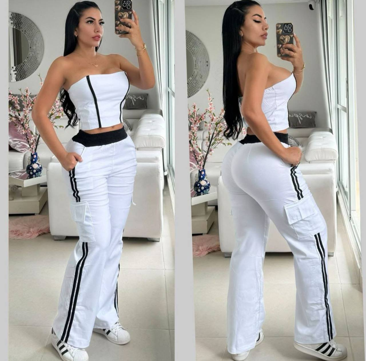 Conjunto blusas, pantalón Stefanía
