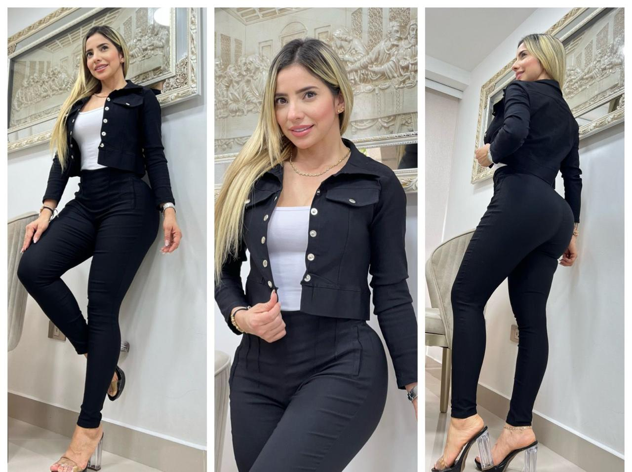 Conjunto formal 3 piezas chaqueta 2091