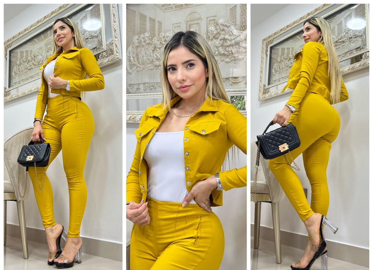 Conjunto formal 3 piezas chaqueta 2091