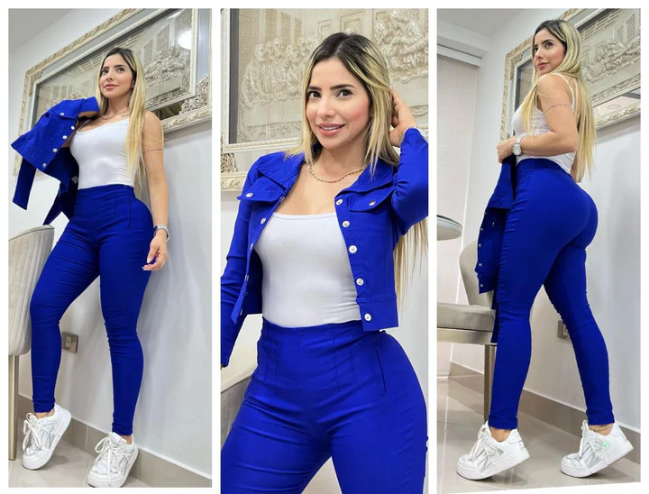 Conjunto formal 3 piezas chaqueta 2091