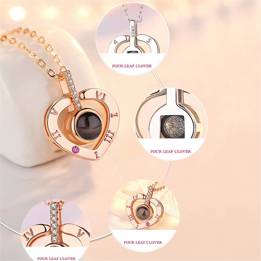 Collar Te amo Corazon 1 +Caja REGALO SP