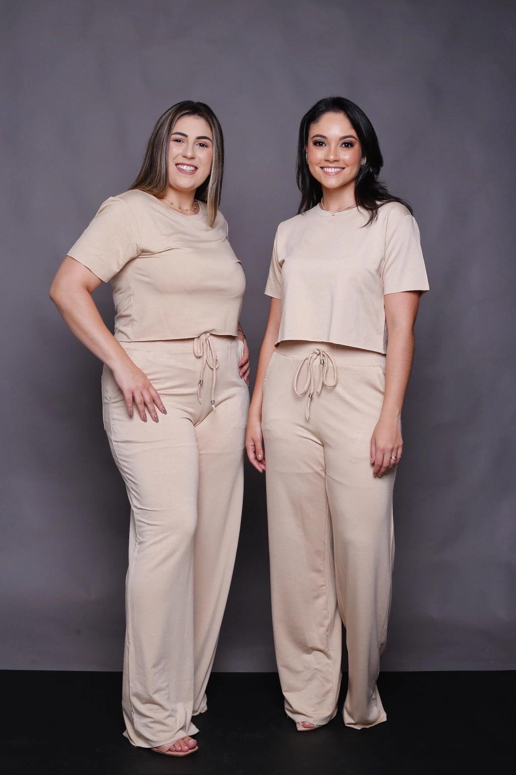 Conjunto Cargo Pantalona y Cropped Largo Miss Delux: Elegancia y Confort para Todas las Ocasiones 💖 - LA MISS ELEGANCE - Moda - conjunto