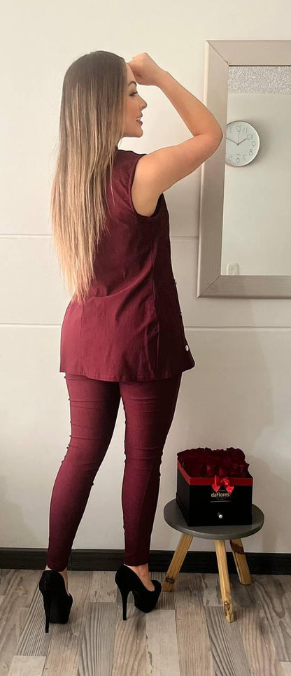 Conjunto Paris Chic 2025: Pantalón, Blusa y Chaleco – Estilo y Elegancia Atemporales 💎✨ - LA MISS ELEGANCE - Moda - chic, Con Chaleco, conjunto, Conjunto Dama, Conjunto Pantalón, Guapa, miss elegance 2025, new, novidad, Pantalon y chaleco