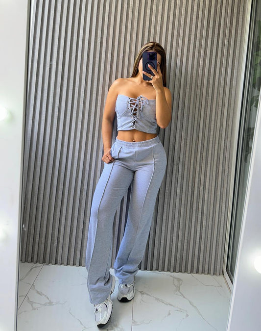 Conjunto Blusa Corset: Tu Aliado para un Look Sofisticado y Audaz 💎✨ - LA MISS ELEGANCE - Moda - Casual, conjunto, Conjunto Blusa Corsett, Conjunto Dama, Conjunto de pantalon y cropped, Conjunto Pantalón, Cropped, Guapa