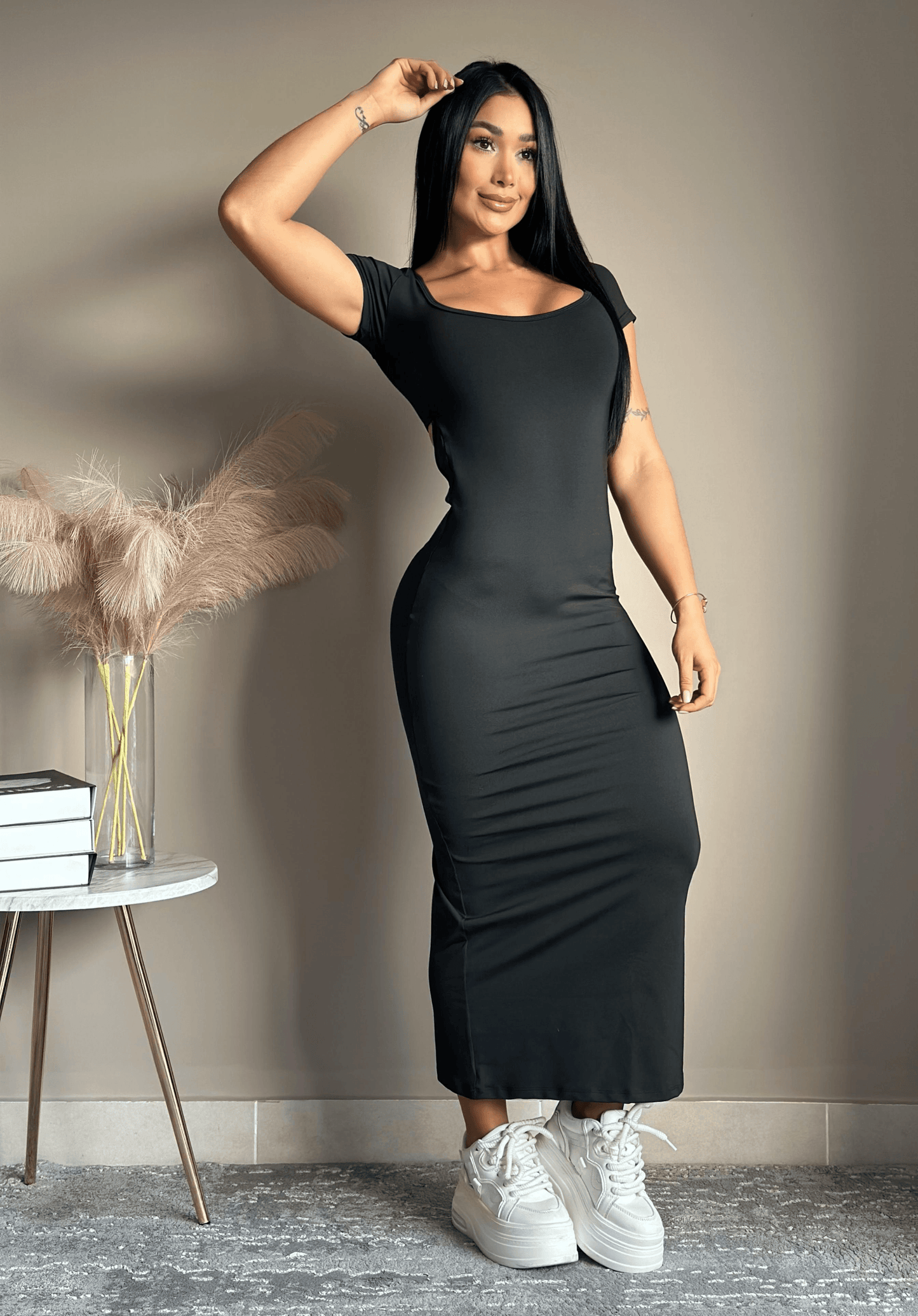 Vestido Largo Tubinho con Espalda Descubierta – Seducción y Elegancia en Cada Paso 🖤✨ - LA MISS ELEGANCE - Ropa Deportiva - Guapa, vestido, Vestido Dama, Vestido Falda Larga