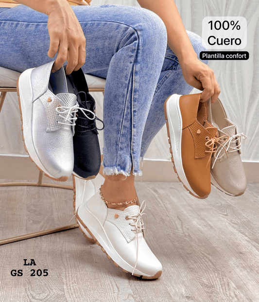 Tenis Deportivos de Cuero VENEZA 🌟 – Elegancia y Comodidad para Cada Paso - LA MISS ELEGANCE - Calzado - calzado, Tenis casuales femeninos, Tenis de moda, Tenis Deportivo