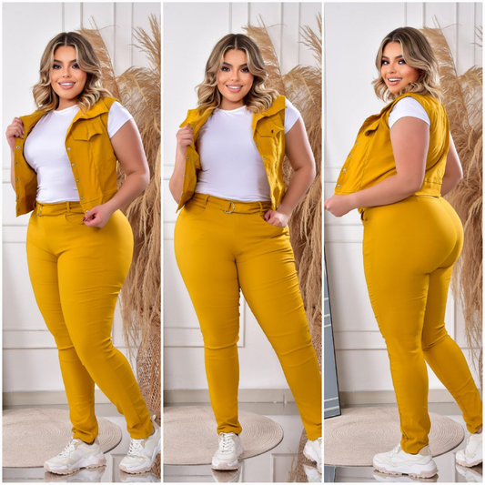 Conjunto 3 prendas chaleco 1856XL