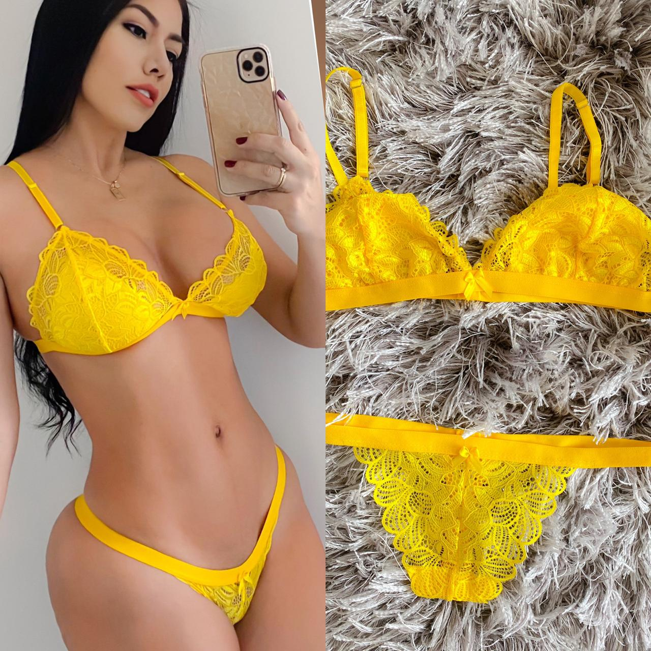 Lencería Femenina de Encaje Tanga